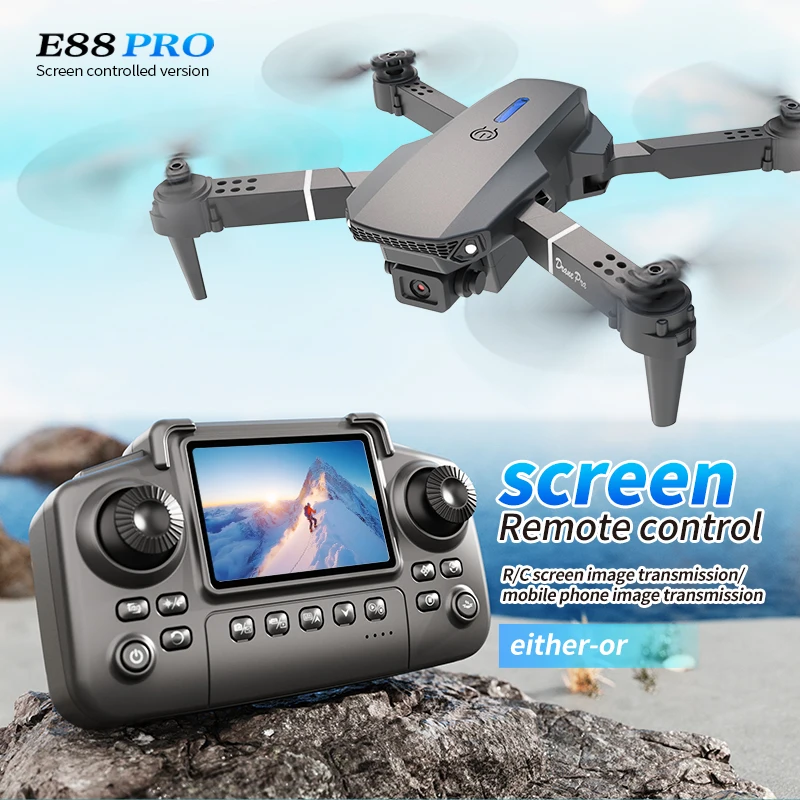 Drone Battery Case - Professionelle E88 PRO Drohne mit Bildschirm,
