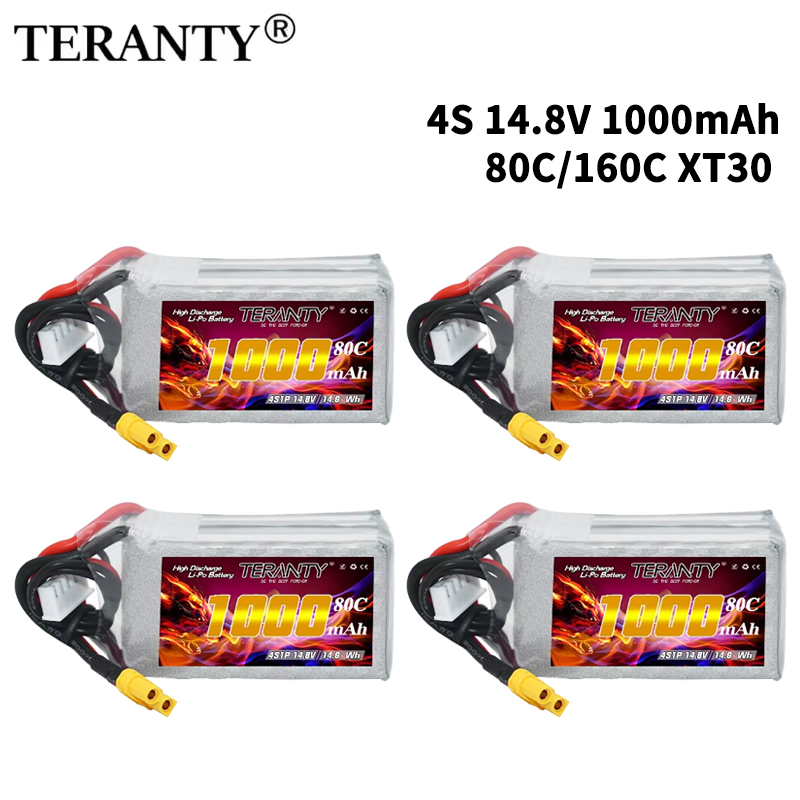 Drone Battery 4S - TERANTY 4S 1000mAh 14,8V 80C/160C Lipo-Akku