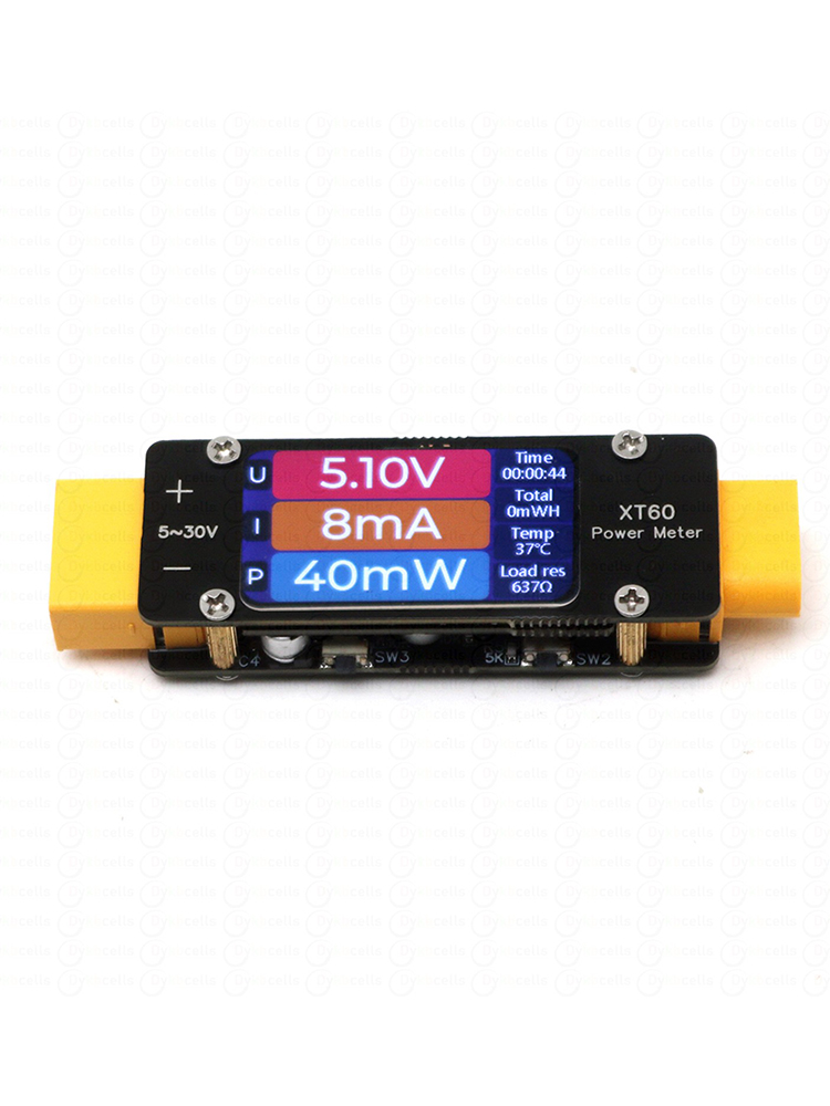 Drone Battery Voltage Checker - 2mA-64A DC XT60 Amperemeter Leistungsmesser Bidirektionaler