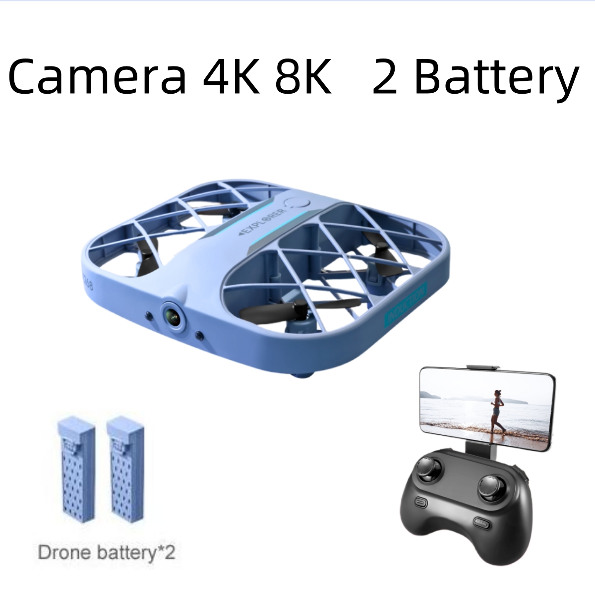 Drone Battery Box - JJRC H107 FPV RC-Drohne mit 2