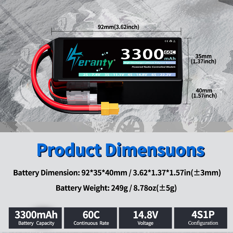 TERANTY 4S 3300mAh Lipo-Akku 1 – Drone Battery 4S Bewertung und Preis