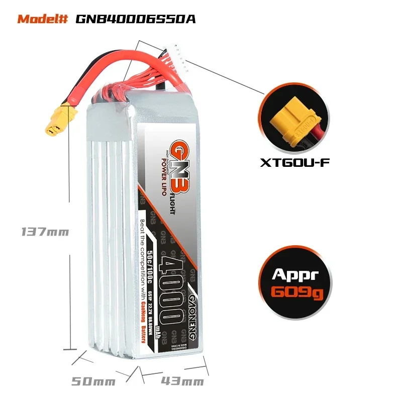GAONENG GNB 4000 mAh 6S 50C 10 – Drone Battery 4S Bewertung und Preis