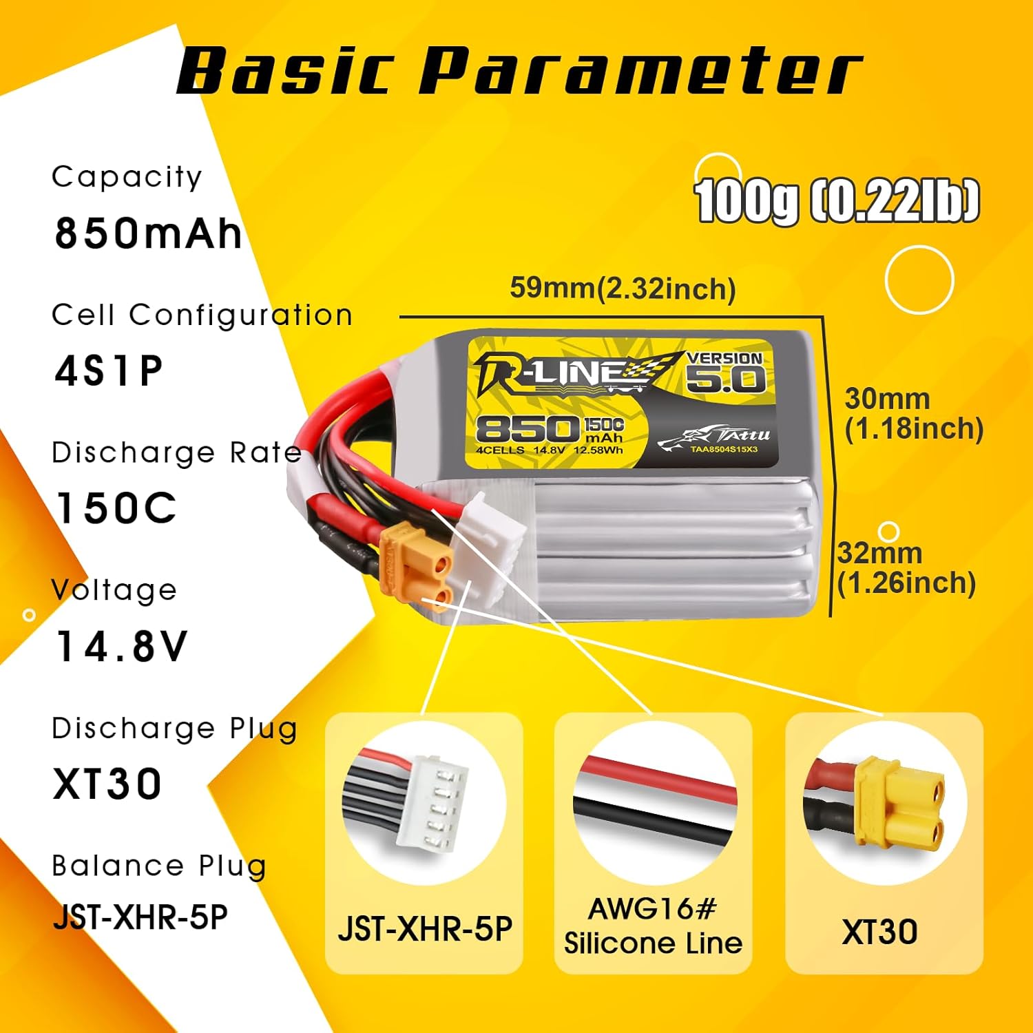 Tattu R-Line 5.0 850 mAh 4S 15 – Drone Battery 4S Bewertung und Preis